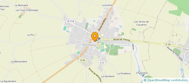 localisation de l'entreprise MONSIEUR GILLES DUDOYNION  PONTLEVOY