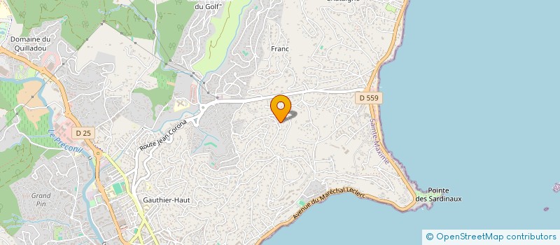 localisation de l'entreprise MONSIEUR GILLES DUGUE à SAINTE-MAXIME