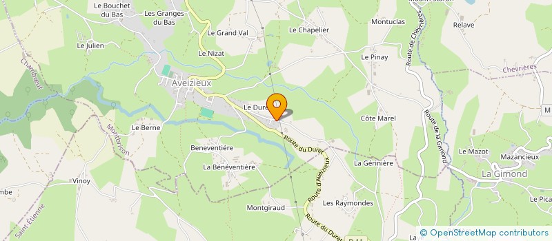 localisation de l'entreprise MONSIEUR GILLES DUMAS à AVEIZIEUX