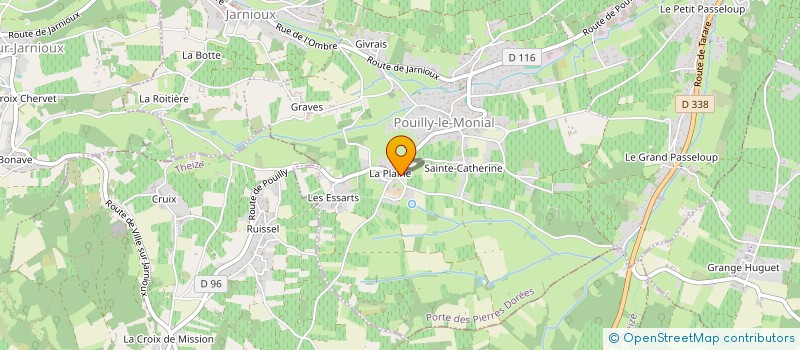 localisation de l'entreprise MONSIEUR GILLES DUMAS à PORTE-DES-PIERRES-DOREES