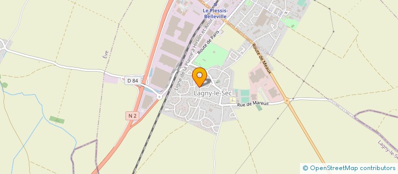 localisation de l'entreprise MONSIEUR GILLES DUMONT  LAGNY-LE-SEC