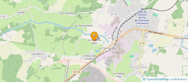 localisation de l'entreprise MONSIEUR GILLES DUPOIRIER à NIEUIL