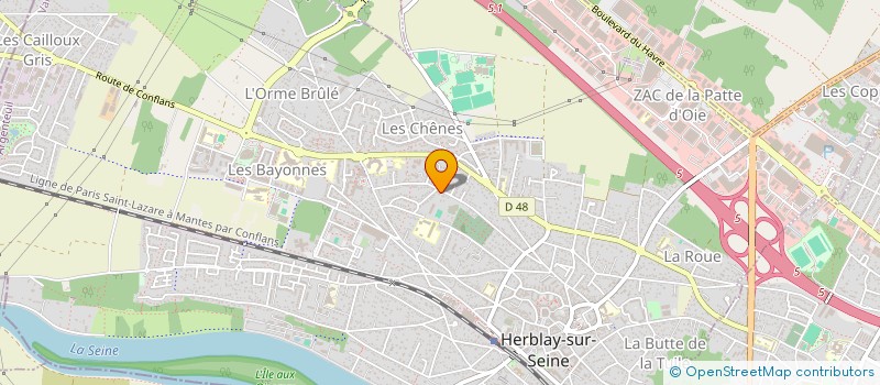 localisation de l'entreprise MONSIEUR GILLES DUPONT  HERBLAY-SUR-SEINE