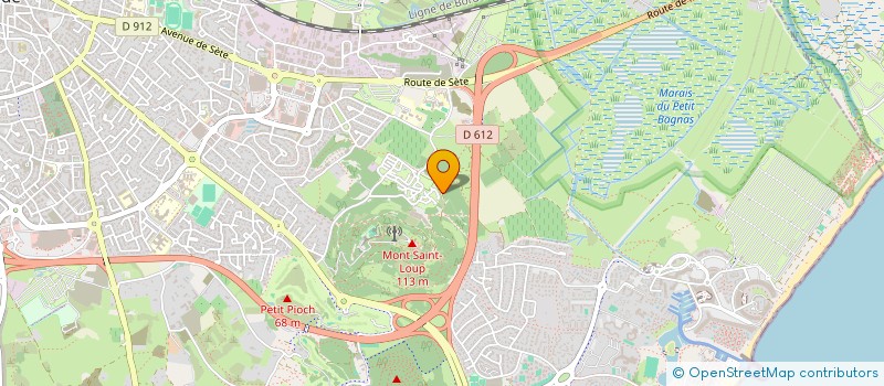 localisation de l'entreprise MONSIEUR GILLES DUPUIS  AGDE