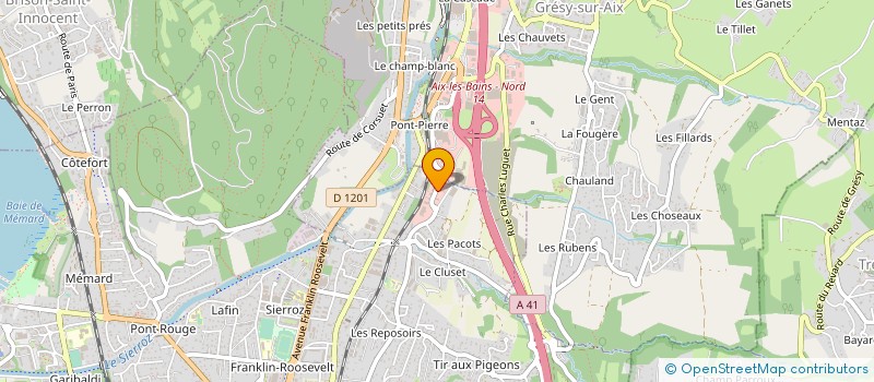 localisation de l'entreprise MONSIEUR GILLES DURAND à AIX-LES-BAINS