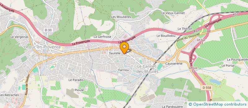 localisation de l'entreprise MONSIEUR GILLES DURAND  LE CANNET-DES-MAURES