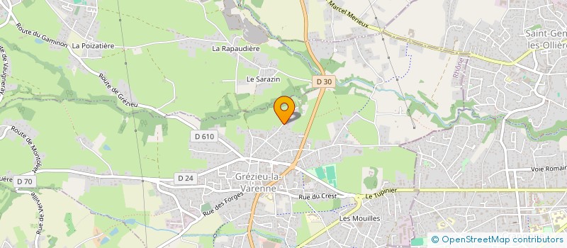 localisation de l'entreprise MONSIEUR GILLES DURAND à GREZIEU-LA-VARENNE