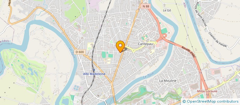 localisation de l'entreprise MONSIEUR GILLES DUSSERRE à ALBI