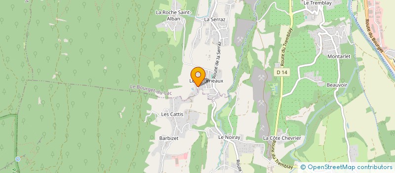 localisation de l'entreprise MONSIEUR GILLES DUSSUD  LE BOURGET-DU-LAC