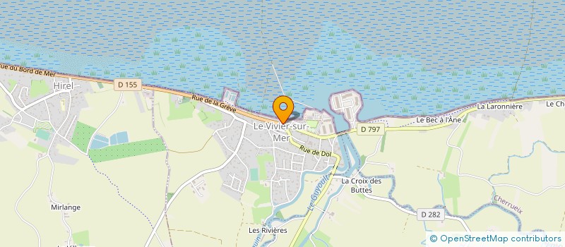 localisation de l'entreprise MONSIEUR GILLES DUTOT  LE VIVIER-SUR-MER