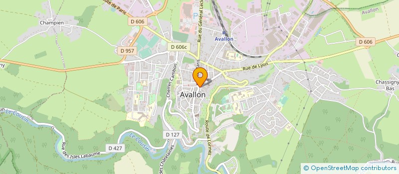 localisation de l'entreprise MONSIEUR GILLES DUVEAU à AVALLON