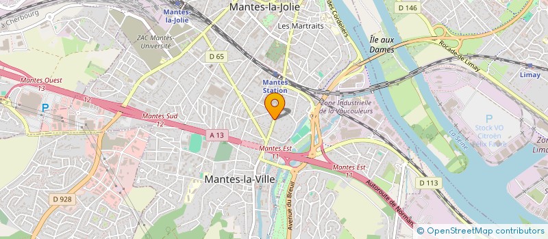 localisation de l'entreprise MONSIEUR GILLES DVORAK à MANTES-LA-VILLE