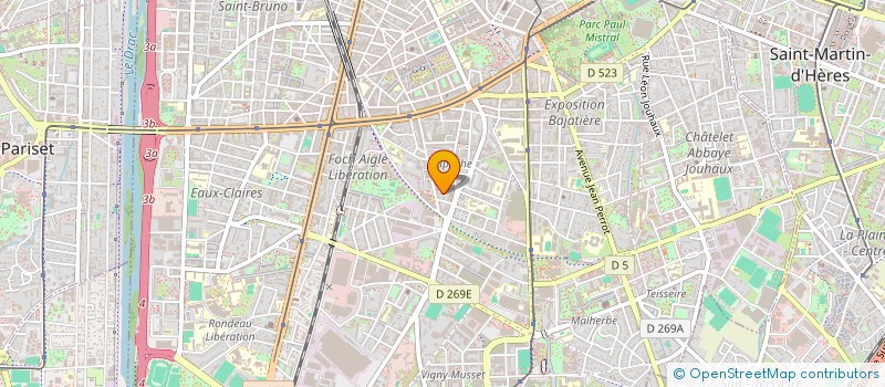 localisation de l'entreprise MONSIEUR GILLES ECHANTILLON  GRENOBLE