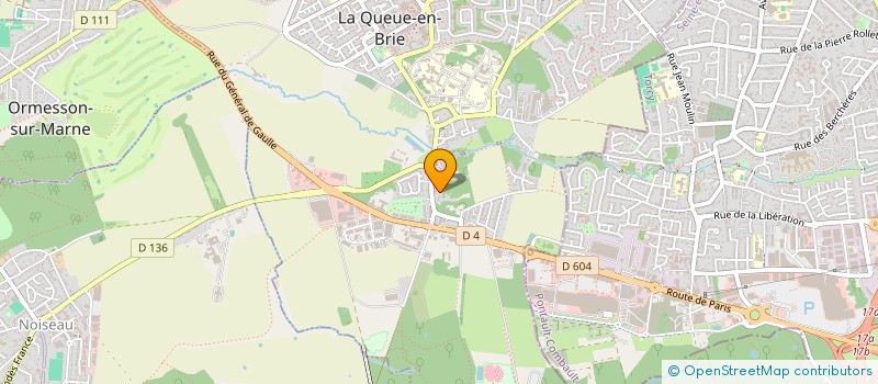 localisation de l'entreprise MONSIEUR GILLES EDMOND LEFEBVRE  LA QUEUE-EN-BRIE