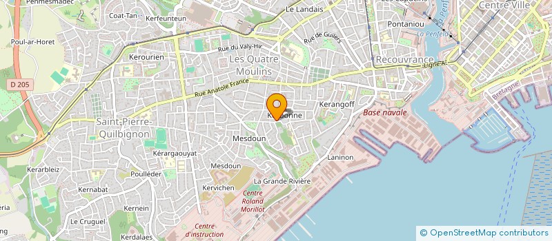 localisation de l'entreprise MONSIEUR GILLES ELARD à BREST