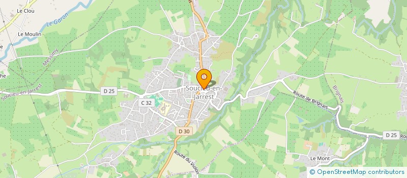 localisation de l'entreprise MONSIEUR GILLES EMMANUEL  SOUCIEU-EN-JARREST