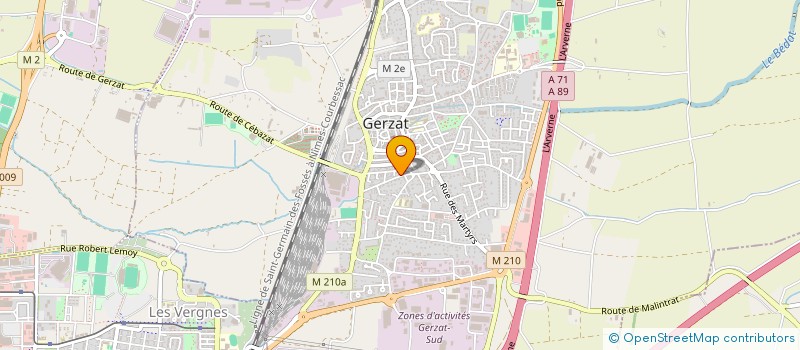 localisation de l'entreprise MONSIEUR GILLES ESSUMAN  GERZAT