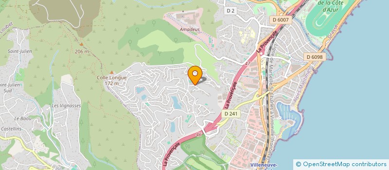 localisation de l'entreprise MONSIEUR GILLES ESTIVALS  VILLENEUVE-LOUBET