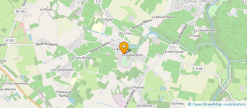 localisation de l'entreprise MONSIEUR GILLES EVAIN  CHATEAU-THEBAUD