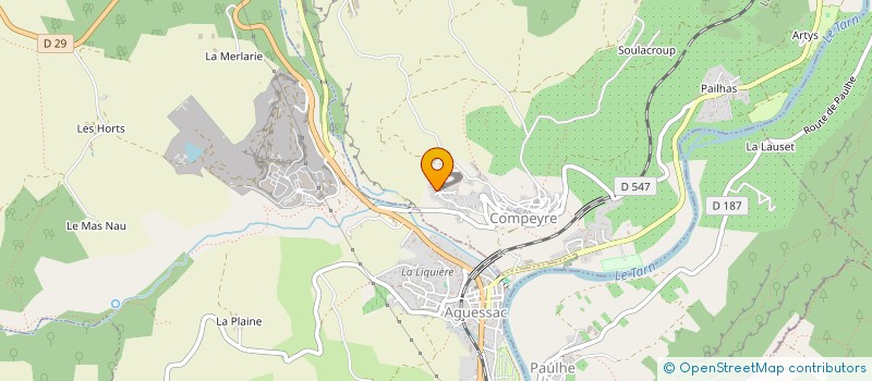 localisation de l'entreprise MONSIEUR GILLES FABRE  COMPEYRE