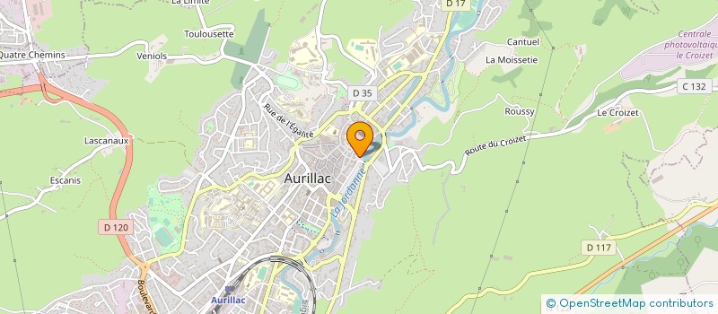 localisation de l'entreprise MONSIEUR GILLES FABRE à AURILLAC