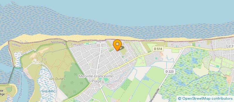 localisation de l'entreprise MONSIEUR GILLES FANET  MERVILLE-FRANCEVILLE-PLAGE