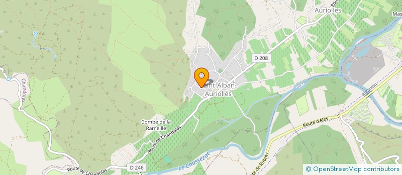 localisation de l'entreprise MONSIEUR GILLES FARAVEL  SAINT-ALBAN-AURIOLLES