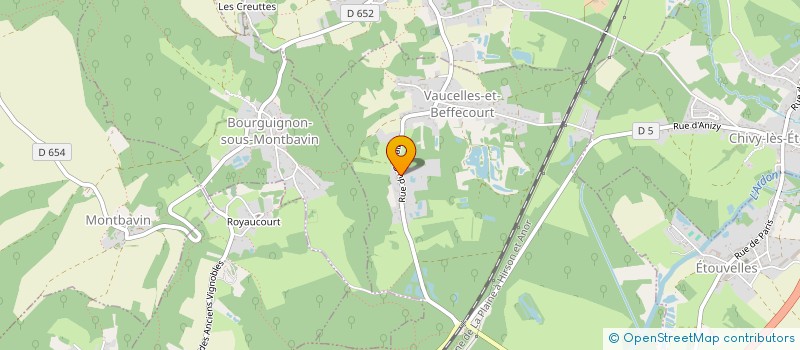 localisation de l'entreprise MONSIEUR GILLES FARETRA  VAUCELLES-ET-BEFFECOURT