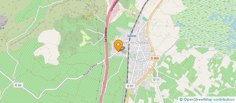 localisation de l'entreprise MONSIEUR GILLES FERGEAU  SALSES-LE-CHATEAU