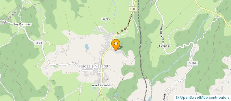 localisation de l'entreprise MONSIEUR GILLES FERNANDEZ  JUGEALS-NAZARETH