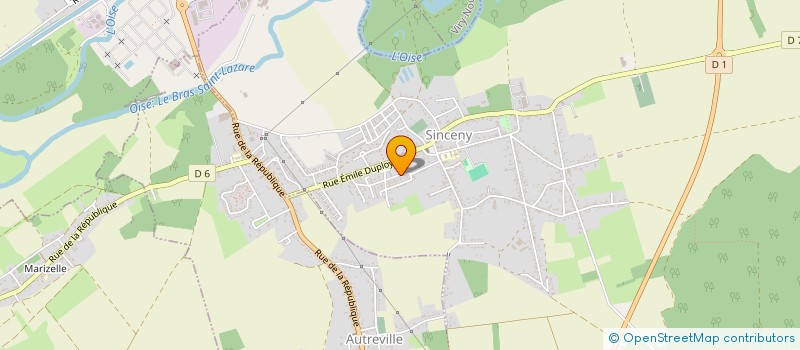 localisation de l'entreprise MONSIEUR GILLES FIN  SINCENY