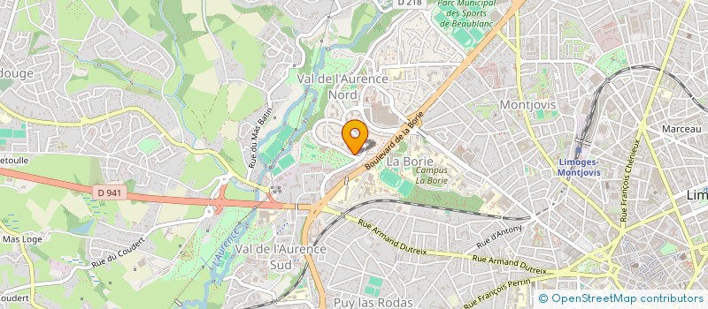 localisation de l'entreprise MONSIEUR GILLES FLACASSIER à LIMOGES