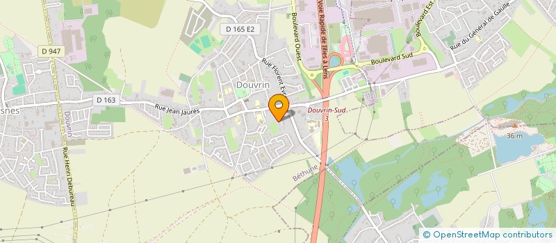 localisation de l'entreprise MONSIEUR GILLES FLAMENT  DOUVRIN