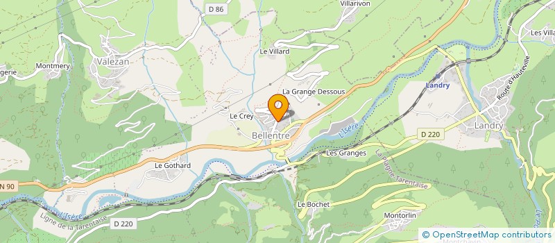 localisation de l'entreprise MONSIEUR GILLES FLANOIN à AIME-LA-PLAGNE