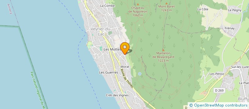 localisation de l'entreprise MONSIEUR GILLES FLEURY  VEYRIER-DU-LAC