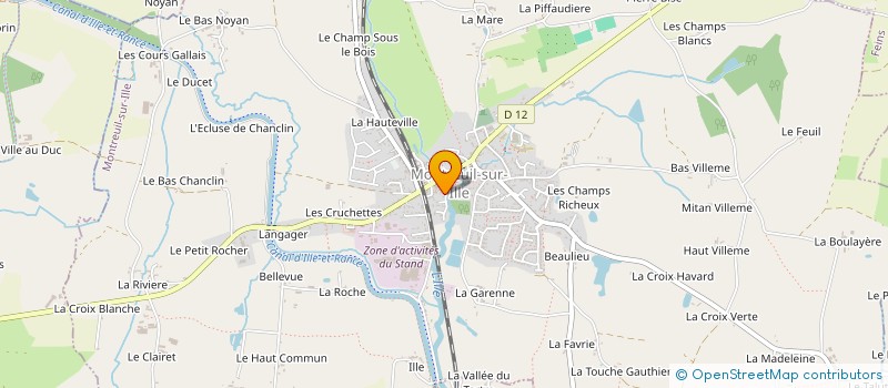 localisation de l'entreprise MONSIEUR GILLES FLOC  MONTREUIL-SUR-ILLE