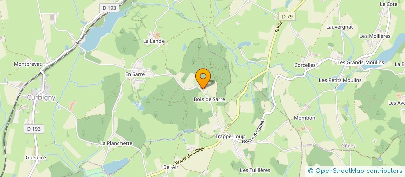 localisation de l'entreprise MONSIEUR GILLES FONTAINE  CURBIGNY