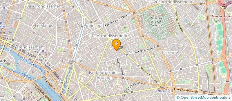 localisation de l'entreprise MONSIEUR GILLES FONTAINE  PARIS