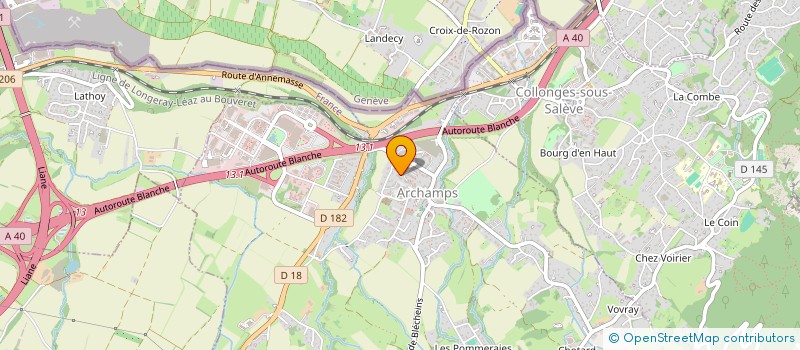 localisation de l'entreprise MONSIEUR GILLES FONTANA  ARCHAMPS