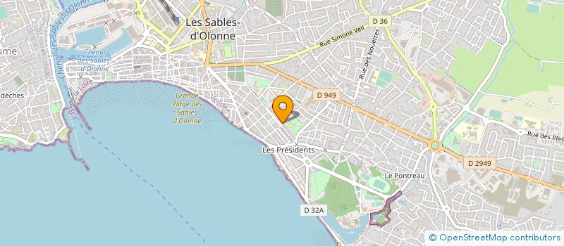 localisation de l'entreprise MONSIEUR GILLES FONTENEAU à LES SABLES D'OLONNE