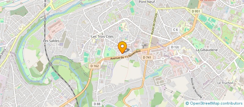 localisation de l'entreprise MONSIEUR GILLES FORESTIER  POITIERS