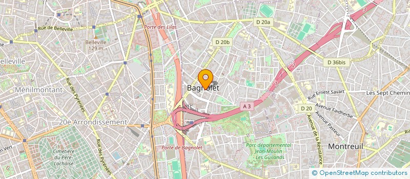 localisation de l'entreprise MONSIEUR GILLES FORMELLE à BAGNOLET