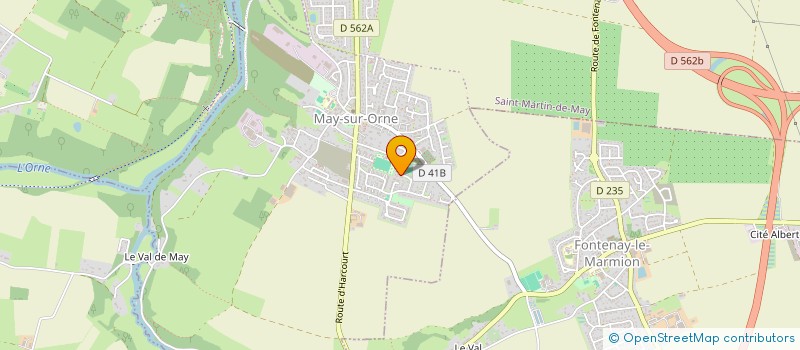 localisation de l'entreprise MONSIEUR GILLES FOUCOUT  MAY-SUR-ORNE