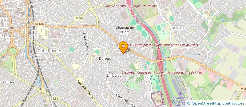 localisation de l'entreprise MONSIEUR GILLES FOUCRAS à TOULOUSE