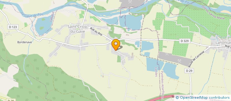 localisation de l'entreprise MONSIEUR GILLES FOURCHE  SAINT-CRICQ-DU-GAVE