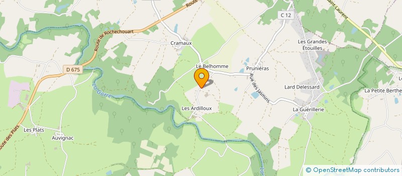 localisation de l'entreprise MONSIEUR GILLES FOURGEAUD  CHAILLAC-SUR-VIENNE