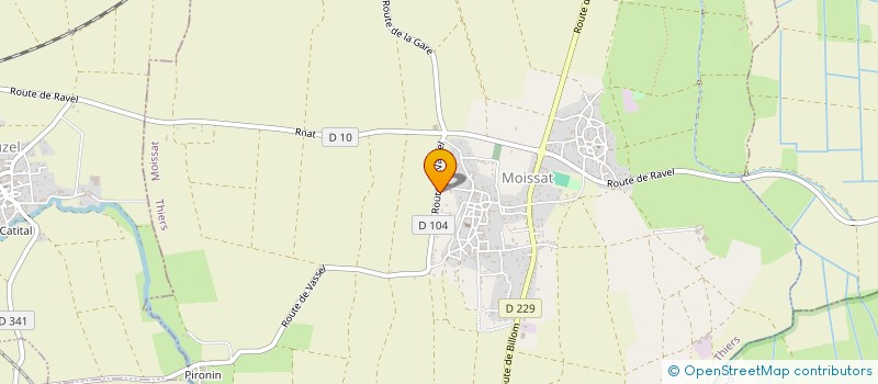 localisation de l'entreprise MONSIEUR GILLES FOURNIER à MOISSAT