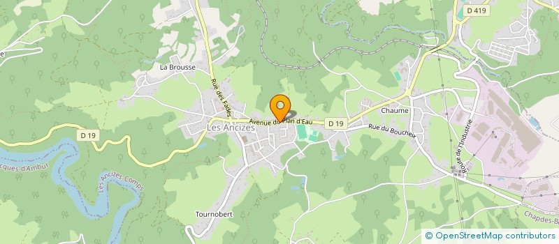 localisation de l'entreprise MONSIEUR GILLES FOURNIER  LES ANCIZES-COMPS