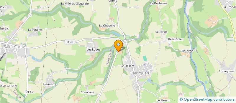localisation de l'entreprise MONSIEUR GILLES FOUSTEL à CALORGUEN