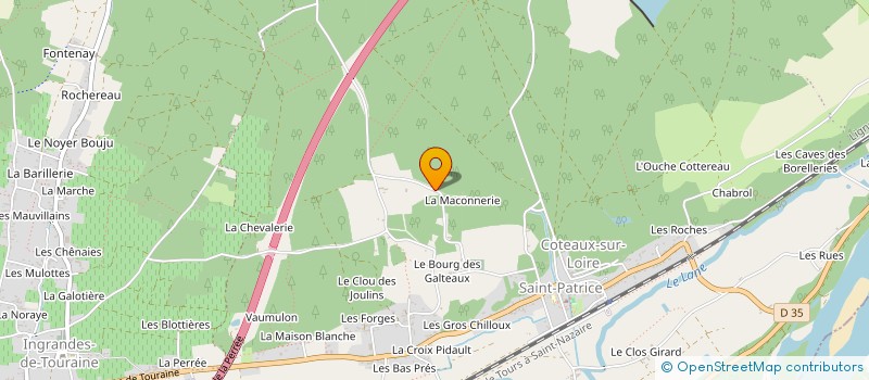 localisation de l'entreprise MONSIEUR GILLES FRANCES  COTEAUX-SUR-LOIRE